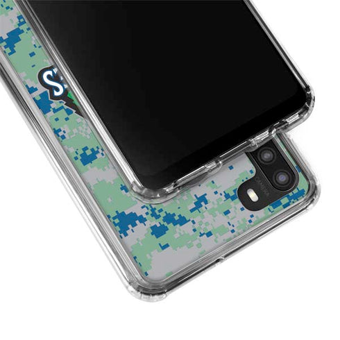 NBA Minnesota Timberwolves Digi Camo Galaxy A21 Clear Case