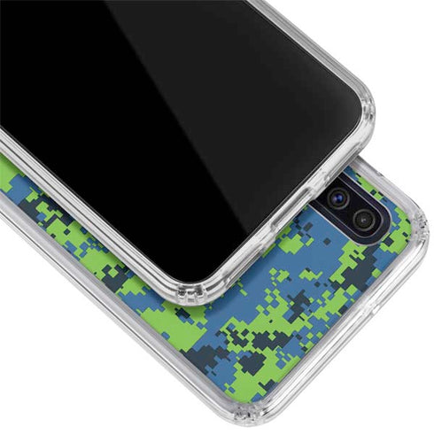 NBA Minnesota Timberwolves Digi Camo Galaxy A50 Clear Case