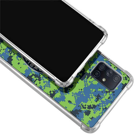 NBA Minnesota Timberwolves Digi Camo Galaxy A51 5G Clear Case