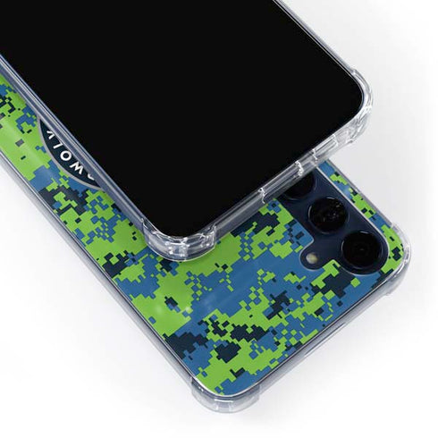 NBA Minnesota Timberwolves Digi Camo Galaxy A55 5G Clear Case