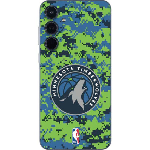 NBA Minnesota Timberwolves Digi Camo Galaxy A55 5G Skin
