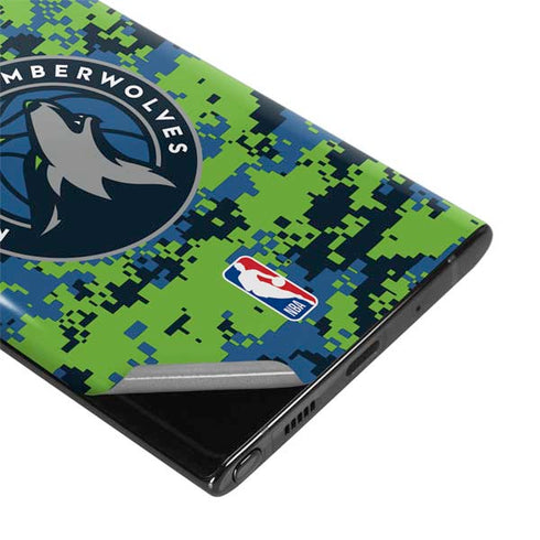 NBA Minnesota Timberwolves Digi Camo Galaxy Note 10 Plus Skin