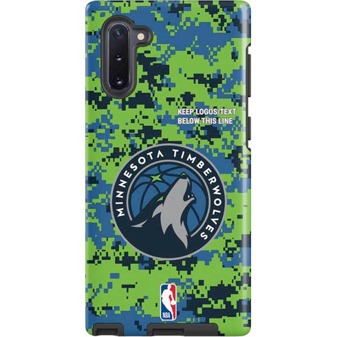 NBA Minnesota Timberwolves Digi Camo Galaxy Note 10 Pro Case