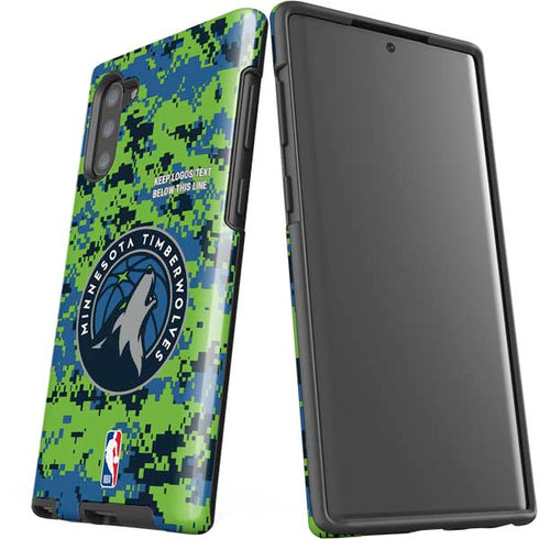 NBA Minnesota Timberwolves Digi Camo Galaxy Note 10 Pro Case