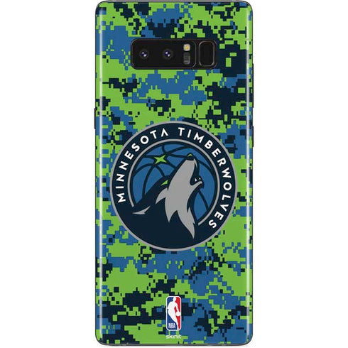 NBA Minnesota Timberwolves Digi Camo Galaxy Note 8 Skin