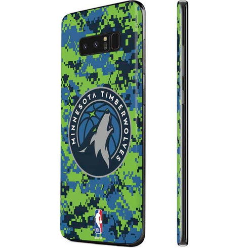 NBA Minnesota Timberwolves Digi Camo Galaxy Note 8 Skin