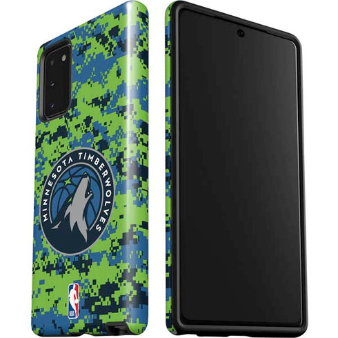 NBA Minnesota Timberwolves Digi Camo Galaxy Note20 5G Pro Case