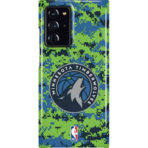 NBA Minnesota Timberwolves Digi Camo Galaxy Note20 Ultra 5G Lite Case