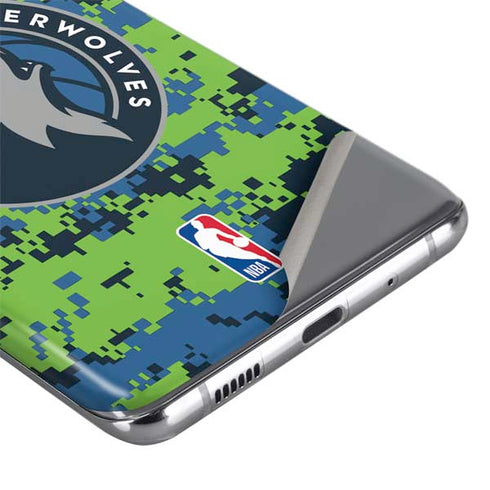 NBA Minnesota Timberwolves Digi Camo Galaxy S20 Plus Skin