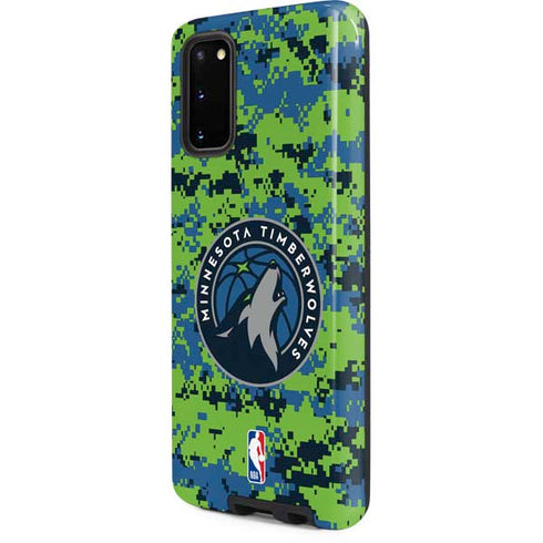 NBA Minnesota Timberwolves Digi Camo Galaxy S20 Pro Case