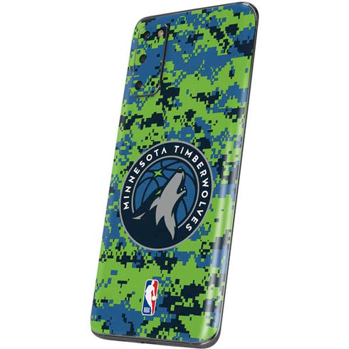 NBA Minnesota Timberwolves Digi Camo Galaxy S20 Skin
