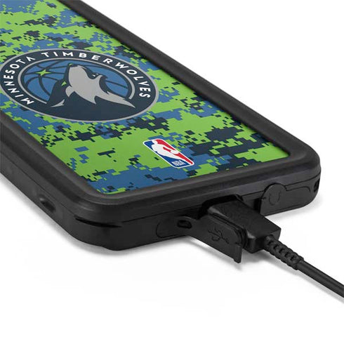 NBA Minnesota Timberwolves Digi Camo Galaxy S20 Waterproof Case