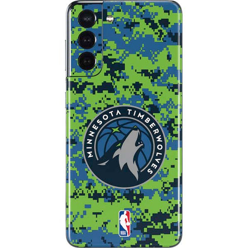 NBA Minnesota Timberwolves Digi Camo Galaxy S21 5G Skin