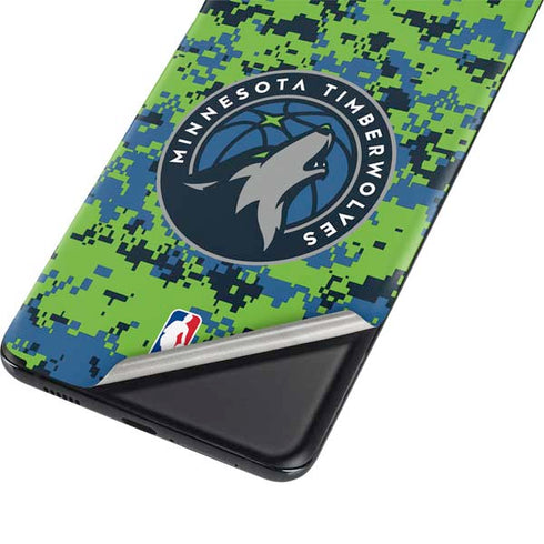 NBA Minnesota Timberwolves Digi Camo Galaxy S21 5G Skin
