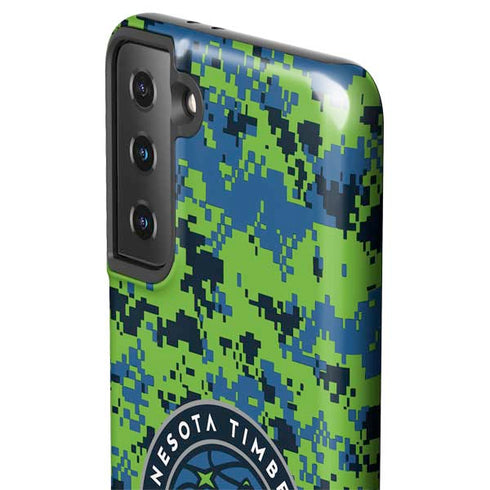 NBA Minnesota Timberwolves Digi Camo Galaxy S21 FE Pro Case
