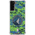 NBA Minnesota Timberwolves Digi Camo Galaxy S21 Plus 5G Clear Case