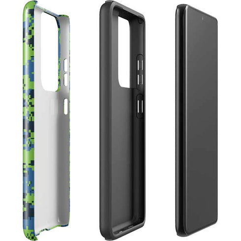 NBA Minnesota Timberwolves Digi Camo Galaxy S21 Ultra 5G Pro Case