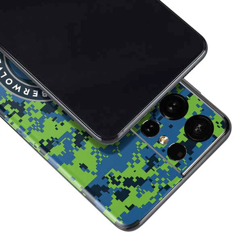 NBA Minnesota Timberwolves Digi Camo Galaxy S21 Ultra 5G Skin