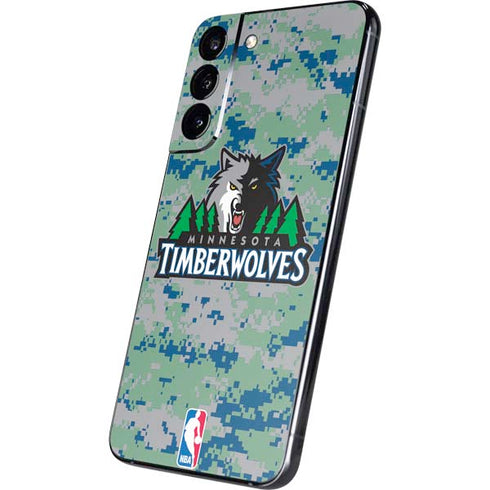 NBA Minnesota Timberwolves Digi Camo Galaxy S22 Plus Skin