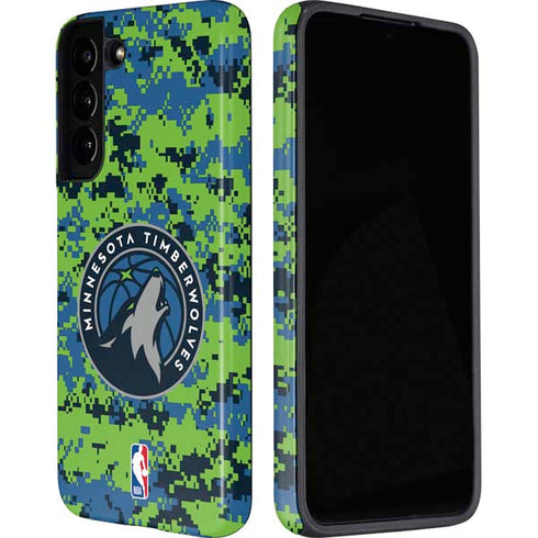 NBA Minnesota Timberwolves Digi Camo Galaxy S22 Pro Case