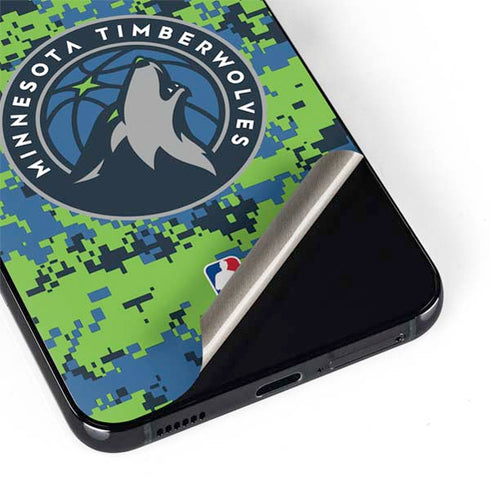 NBA Minnesota Timberwolves Digi Camo Galaxy S22 Skin