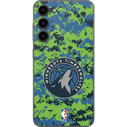 NBA Minnesota Timberwolves Digi Camo Galaxy S23 FE Skin
