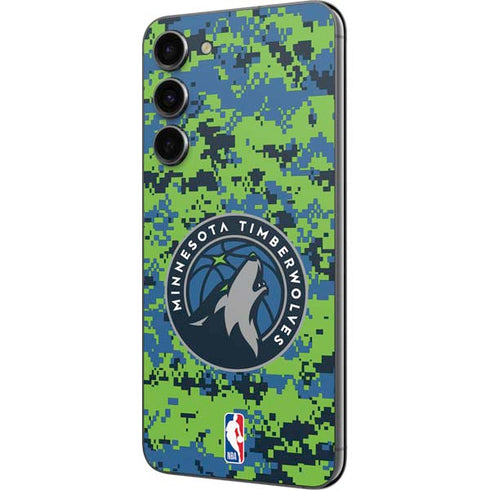 NBA Minnesota Timberwolves Digi Camo Galaxy S23 FE Skin