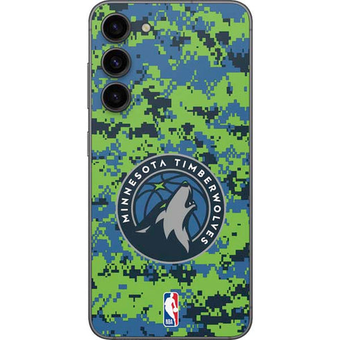 NBA Minnesota Timberwolves Digi Camo Galaxy S23 Plus Skin