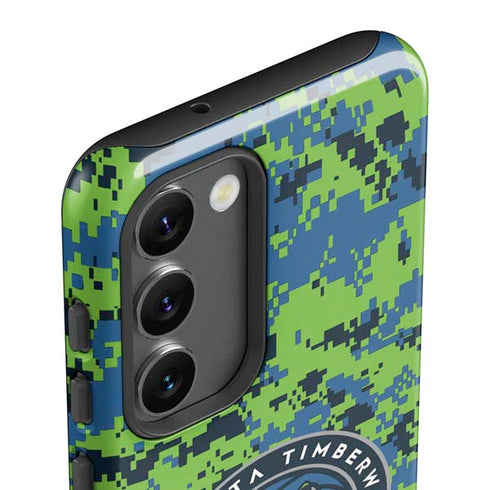 NBA Minnesota Timberwolves Digi Camo Galaxy S23 Pro Case