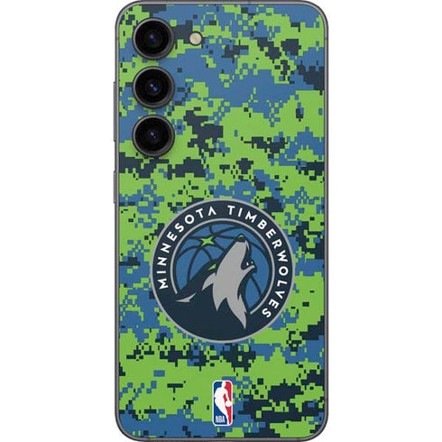 NBA Minnesota Timberwolves Digi Camo Galaxy S23 Skin