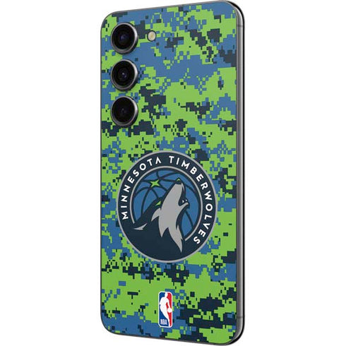 NBA Minnesota Timberwolves Digi Camo Galaxy S23 Skin