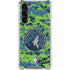 NBA Minnesota Timberwolves Digi Camo Galaxy S24 FE Clear Case