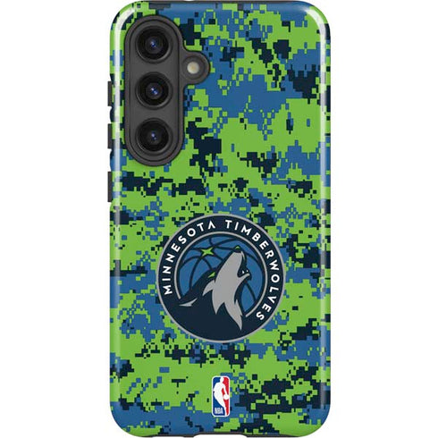 NBA Minnesota Timberwolves Digi Camo Galaxy S24 Impact Case