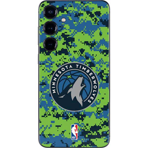 NBA Minnesota Timberwolves Digi Camo Galaxy S24 Plus Skin