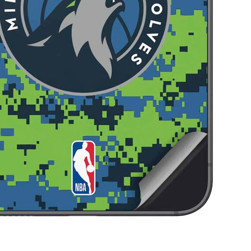 NBA Minnesota Timberwolves Digi Camo Galaxy S25 Skin