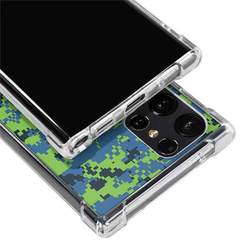 NBA Minnesota Timberwolves Digi Camo Galaxy S24 Ultra Clear Case