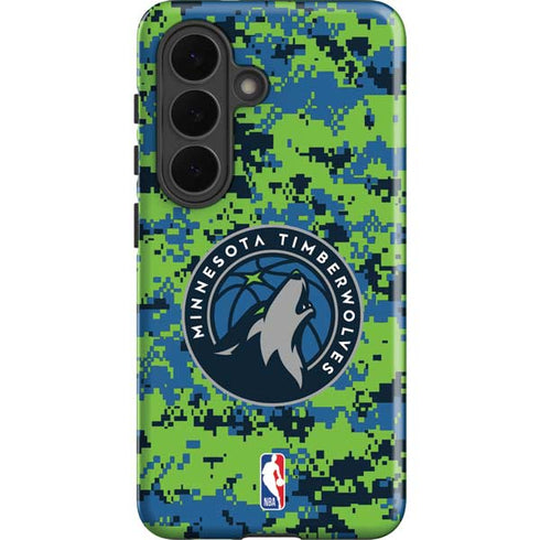 NBA Minnesota Timberwolves Digi Camo Galaxy S26 Impact Case