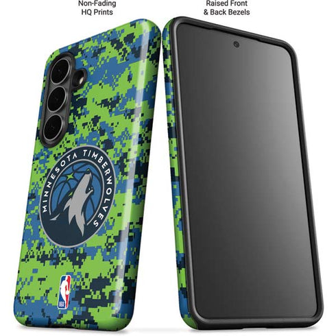 NBA Minnesota Timberwolves Digi Camo Galaxy S26 Impact Case