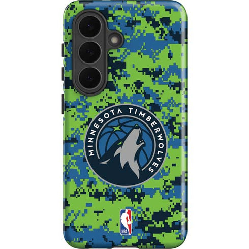 NBA Minnesota Timberwolves Digi Camo Galaxy S26 Plus Impact Case