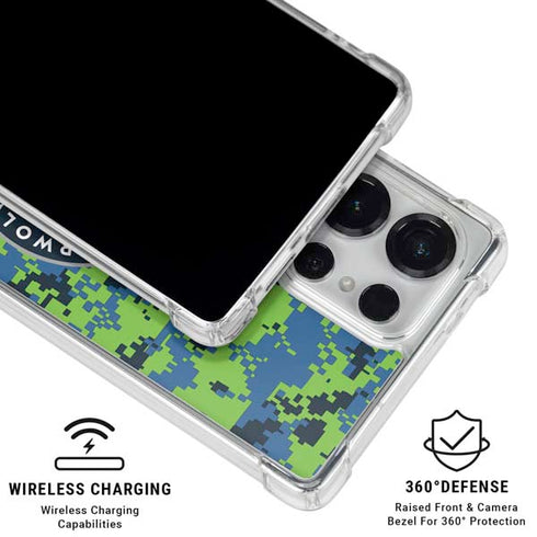NBA Minnesota Timberwolves Digi Camo Galaxy S26 Ultra Clear Case