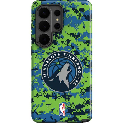 NBA Minnesota Timberwolves Digi Camo Galaxy S26 Ultra Impact Case