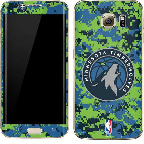 NBA Minnesota Timberwolves Digi Camo Galaxy S7 Edge Skin