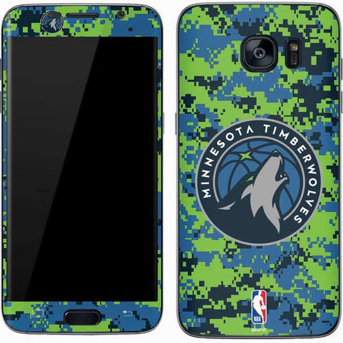 NBA Minnesota Timberwolves Digi Camo Galaxy S7 Skin