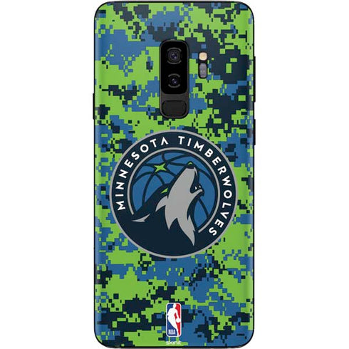 NBA Minnesota Timberwolves Digi Camo Galaxy S9 Plus Skin