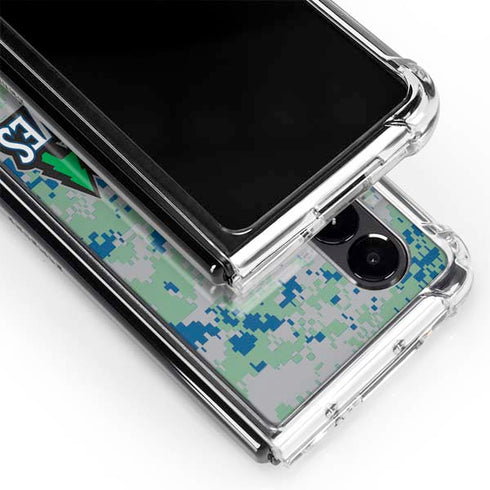 NBA Minnesota Timberwolves Digi Camo Galaxy Z Fold4 5G Clear Case
