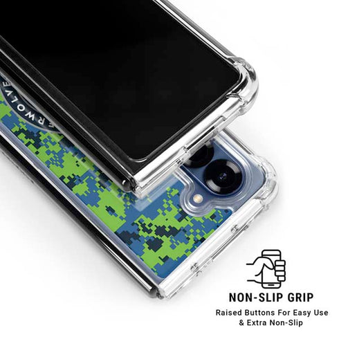 NBA Minnesota Timberwolves Digi Camo Galaxy Z Fold6 Clear Case