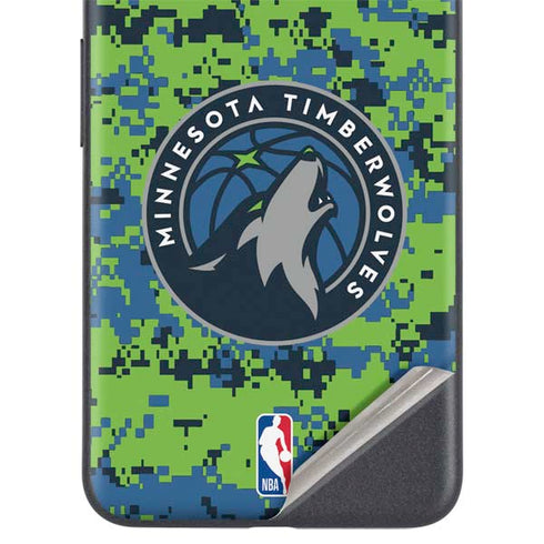 NBA Minnesota Timberwolves Digi Camo Google Pixel 4a 5G Skin