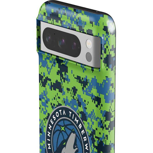 NBA Minnesota Timberwolves Digi Camo Google Pixel 8 Pro Impact Case