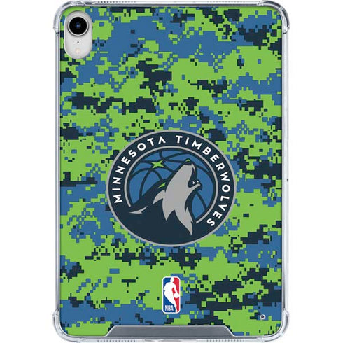 NBA Minnesota Timberwolves Digi Camo iPad 11th Gen (2025) Clear Case