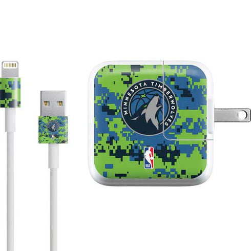 NBA Minnesota Timberwolves Digi Camo iPad Charger (10W USB) Skin